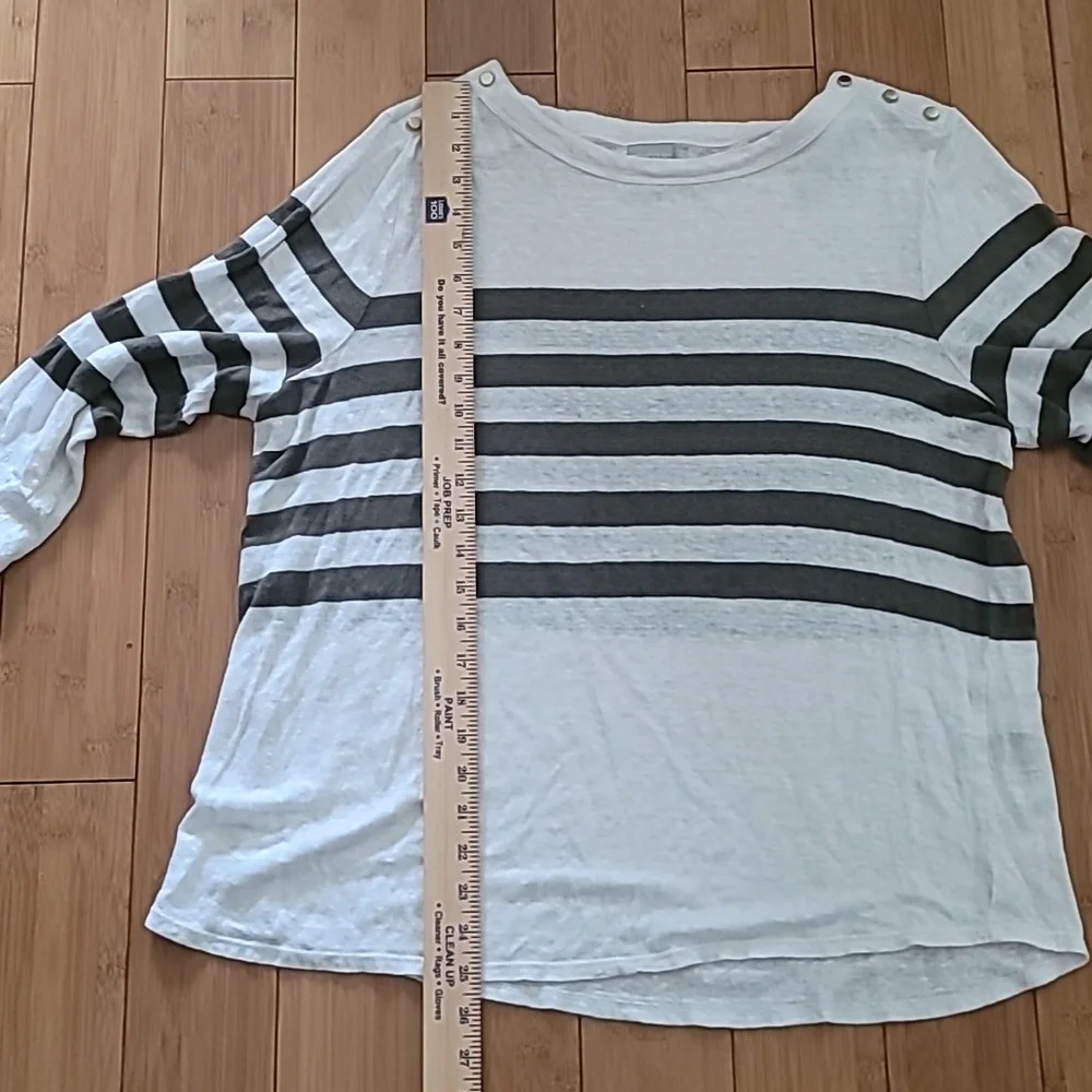 Chico's Boatneck  100% Linen Women Pullover Top XL - Picture 8 of 10